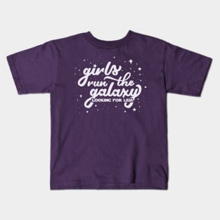 Girls Run the Galaxy Kids T-Shirt